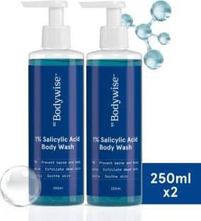 Bodywise 1% Salicylic Acid Body Wash for Body Acne | Paraben, SLS free Shower Gel