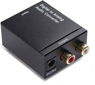Brim bell Should microware TV-out Cable Optical Coaxial Toslink Digital Analog 3.5mm Audio  Converter Wendler RCA Adapter - microware : Flipkart.com