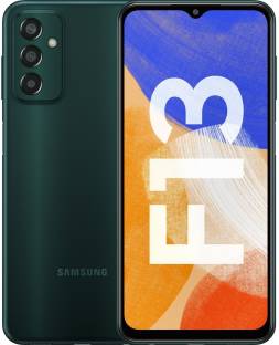 Add to Compare SAMSUNG Galaxy F13 (Nightsky Green, 64 GB) 4.417,059 Ratings & 923 Reviews 4 GB RAM | 64 GB ROM | Expandable Upto 1 TB 16.76 cm (6.6 inch) Full HD+ Display 50MP + 5MP + 2MP | 8MP Front Camera 6000 mAh Lithium Ion Battery Exynos 850 Processor 1 Year Warranty Provided By the Manufacturer from Date of Purchase ₹11,999 ₹14,999 20% off Free delivery Upto ₹11,490 Off on Exchange Bank Offer