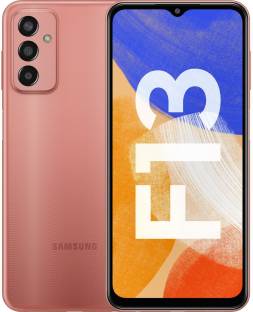 Add to Compare SAMSUNG Galaxy F13 (Sunrise Copper, 64 GB) 4.428,335 Ratings & 1,255 Reviews 4 GB RAM | 64 GB ROM | Expandable Upto 1 TB 16.76 cm (6.6 inch) Full HD+ Display 50MP + 5MP + 2MP | 8MP Front Camera 6000 mAh Lithium Ion Battery Exynos 850 Processor 1 Year Warranty Provided By the Manufacturer from Date of Purchase ₹9,499 ₹14,999 36% off