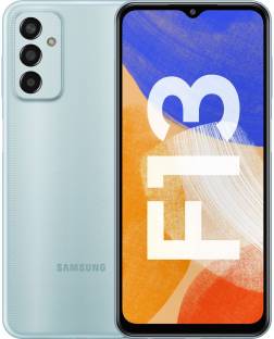 Add to Compare SAMSUNG Galaxy F13 (Waterfall Blue, 64 GB) 4.497,348 Ratings & 5,317 Reviews 4 GB RAM | 64 GB ROM | Expandable Upto 1 TB 16.76 cm (6.6 inch) Full HD+ Display 50MP + 5MP + 2MP | 8MP Front Camera 6000 mAh Lithium Ion Battery Exynos 850 Processor 1 Year Warranty Provided By the Manufacturer from Date of Purchase ₹11,999 ₹14,999 20% off Free delivery Upto ₹11,050 Off on Exchange No Cost EMI from ₹2,000/month