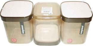 NAYASA fusion container beige  - 1000 ml Polypropylene Grocery Container