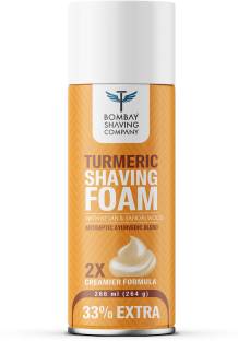 BOMBAY SHAVING COMPANY Turmeric Shaving Foam, 226 ml (33% Extra) with Turmeric & Sandalwood