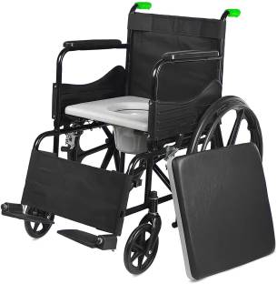 Entros Light weight 2in 1 Commode cum Wheelchair SC8005A Manual Wheelchair