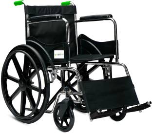 Entros Adjustable Chromed Steel Foldable Wheel Chair (SC809B) - CE & ISO Certified Manual Wheelchair Manual Wheelchair