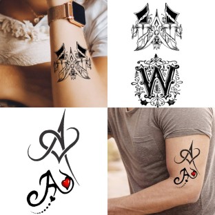 Tattoo of S+M+I+V Heart, Family tattoo - custom tattoo designs on  TattooTribes.com