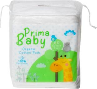 Prima Baby Cotton Pads Soft and Gentle Chemical-free Cotton - 60 Pieces