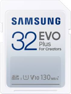 SAMSUNG EVO Plus 32 GB SDHC Class 10 130 MB/s  Memory Card