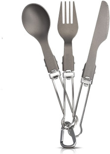 Travel Utensils Set with Case pekifaves Stainless Steel Camping Utensils Service for 1 black 8pcs Reusable Portable Utensils Set for Lunch Workplace Camping School Picnic 
