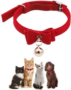 HASTHIP Adjustable Bell Buckle Velvet Neck Strap 35.052 cm Dog & Cat Martingale Leash