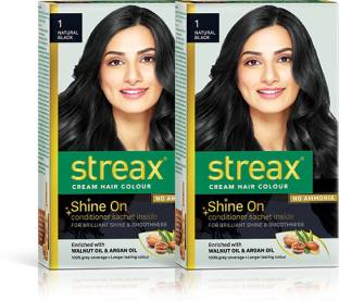 Streax Cream Natural Black 1, Pack of 2, , Natural Black - Price in India,  Buy Streax Cream Natural Black 1, Pack of 2, , Natural Black Online In  India, Reviews, Ratings & Features 