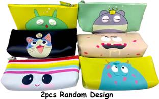 fastgear Kids Toy Pencil/Geometry Handy Pouch Combo For Girls/Boys(Random Design2pcs) Geometry Box