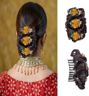 Nandita Fancy flower juda bun in South culture instant readymade women & girl juda bun Hair Extension Price in India - Buy Nandita Fancy flower juda bun in South culture instant readymade Nandita Fancy flower juda bun in South culture instant readymade women & girl juda bun Hair Extension Price in India - Buy Nandita Fancy flower juda bun in South culture instant readymade