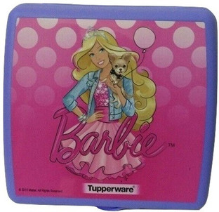 barbie lunch box tupperware
