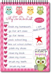 Nourish A6 Kids Owl Planner A6 Planner Ruled 75 Pages