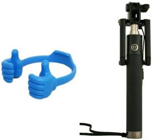 colour blind Selfie Stick Accessory Combo for ALL SMART PHONES