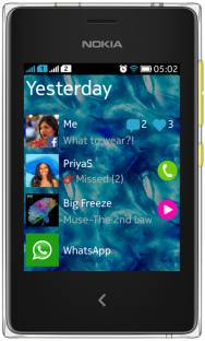 Nokia Asha 502 (Yellow, 64 MB)