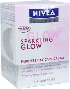 Nivea Visage Sparkling Glow All Skin Type Reviews Latest Review Of Nivea Visage Sparkling Glow All Skin Type Price In India Flipkart Com Nivea visage sparkling glow day care fairness cream olay natural white glowing fairness cream revlon touch and glow advanced fairness cream