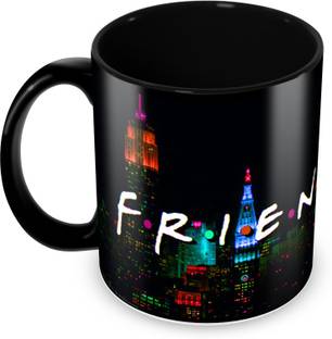 Coffee Mugs Online At Best Prices In India Tuelip Special Friends Full Black Printed For Tea And Coffee Ceramic Mug