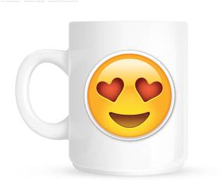 Huppme Whatsapp Love Emoji White Ceramic Mug Reviews Latest Review Of Huppme Whatsapp Love Emoji White Ceramic Mug Price In India Flipkart Com