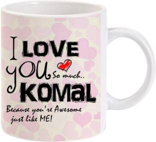 Lolprint Love You Komal Ceramic Mug Reviews: Latest Review of Lolprint Love  You Komal Ceramic Mug | Price in India 