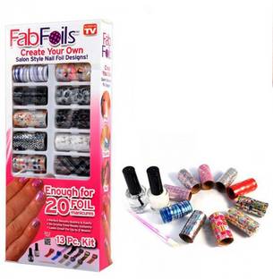 Spm Nail Art Sticker Foil Sticker Kit Price In India Buy Spm Nail