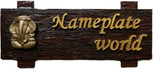 Nameplateworld Wooden Brown Forest Name Plate Price In India Buy