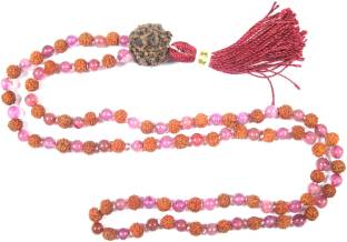 Indiatrendzs Mala Agate Crystal Necklace