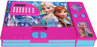 Shree Krishna Handicrafts And Gallery Frozen Movie Character Art Plastic Pencil Box (Set of 1, Multi-color) Art Plastic Pencil Box