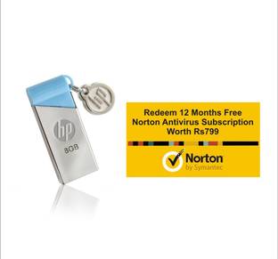 Hp V215b Norton Antivirus 12 Month Subscription 8 Gb Pen ...
