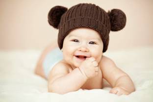 Cute Baby Poster Smiling New Born Kid Infant Child Love Wall Decor