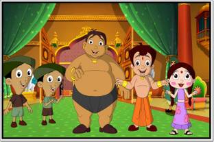 chota bheem cartoon poster paper print animation cartoons