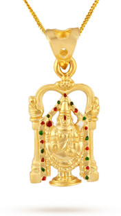 Balaji gold locket clearance