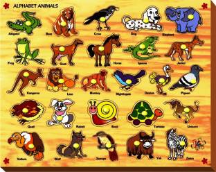 Kinder Creative Alphabet Animals with Knobs