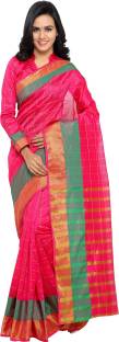 sarvagny clothing Self Design Kanjivaram Chanderi, Poly Silk Sari
