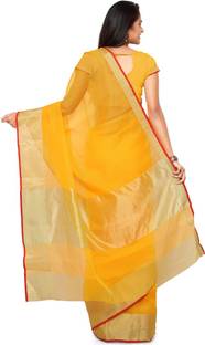 Saara Striped Fashion Cotton, Linen Sari