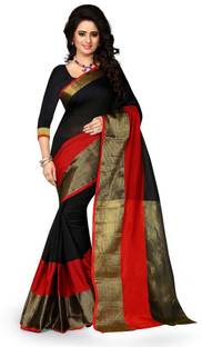 Style U Solid Banarasi Art Silk Sari