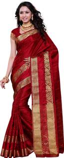 Mimosa Woven Kanjivaram Art Silk Sari