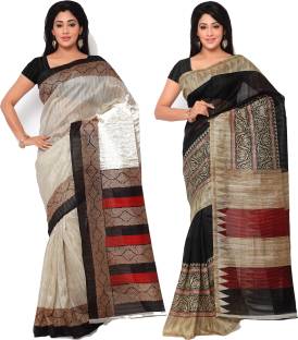 Ajamukhi Printed Bollywood Art Silk Sari