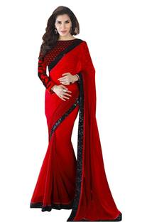 Glory Sarees Embroidered Daily Wear Georgette Sari
