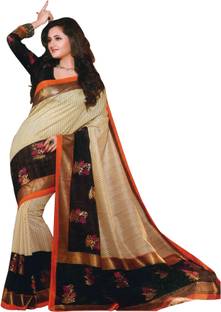 Panchajanya Solid, Printed Fashion Silk Sari
