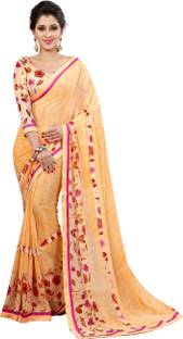 Arya Fashion Self Design Bollywood Georgette Sari