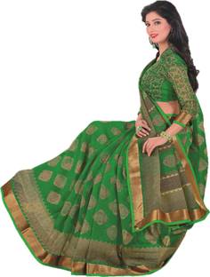 Lady Sringar Printed Bollywood Silk Cotton Blend Sari