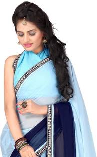 Oomph! Geometric Print Fashion Georgette Sari