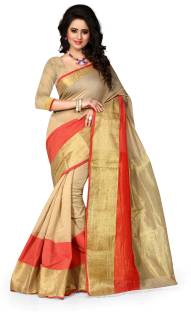 Style U Embellished, Self Design Kanjivaram Handloom Polycotton Sari