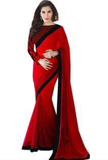 Krishna Fab Solid Fashion Handloom Georgette Sari