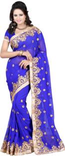 Bunny Sarees Embroidered Bollywood Georgette Saree
