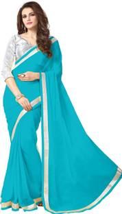 Onlinefayda Embroidered Bollywood Georgette Sari