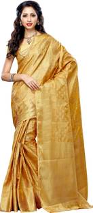 Mimosa Woven Kanjivaram Tussar Silk Sari