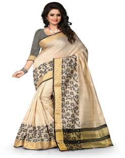 WingDeals Self Design Kanjivaram Silk Sari